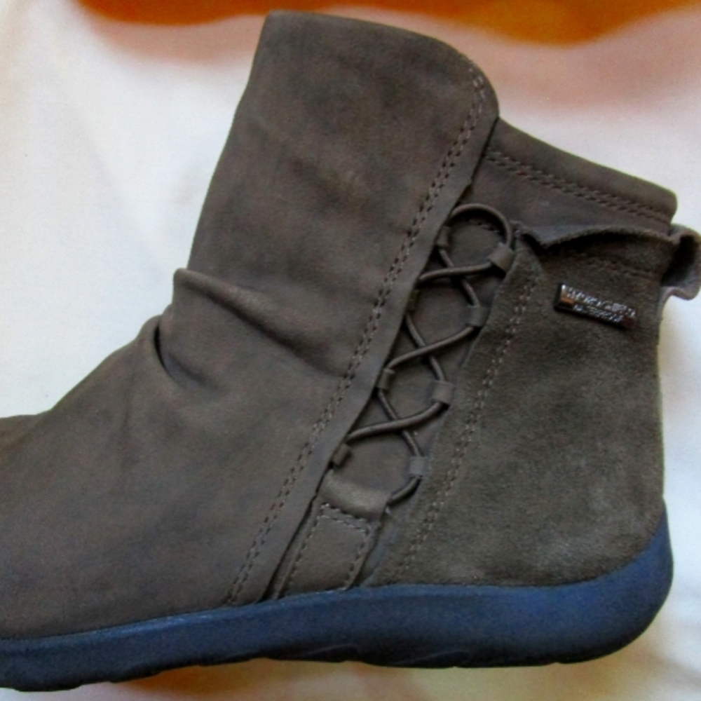 Rockport Waterproof Leather Upper Booties - Sz 8.5